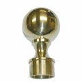 Lavi Industries Lavi 1-1/2 in. Polished Brass Ball Head Finial 00-604-112